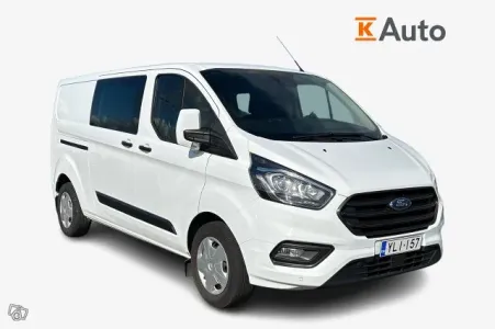 Ford Transit Custom 320 2,0TDCi 130 hv M6 Etuveto L2H1 Alv | Kamera | Tutkat | Läpijuostava